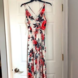 Francesca’s Collections Floral Romper Dress
